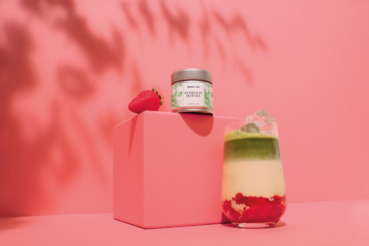 Iced Strawberry Matcha Latte