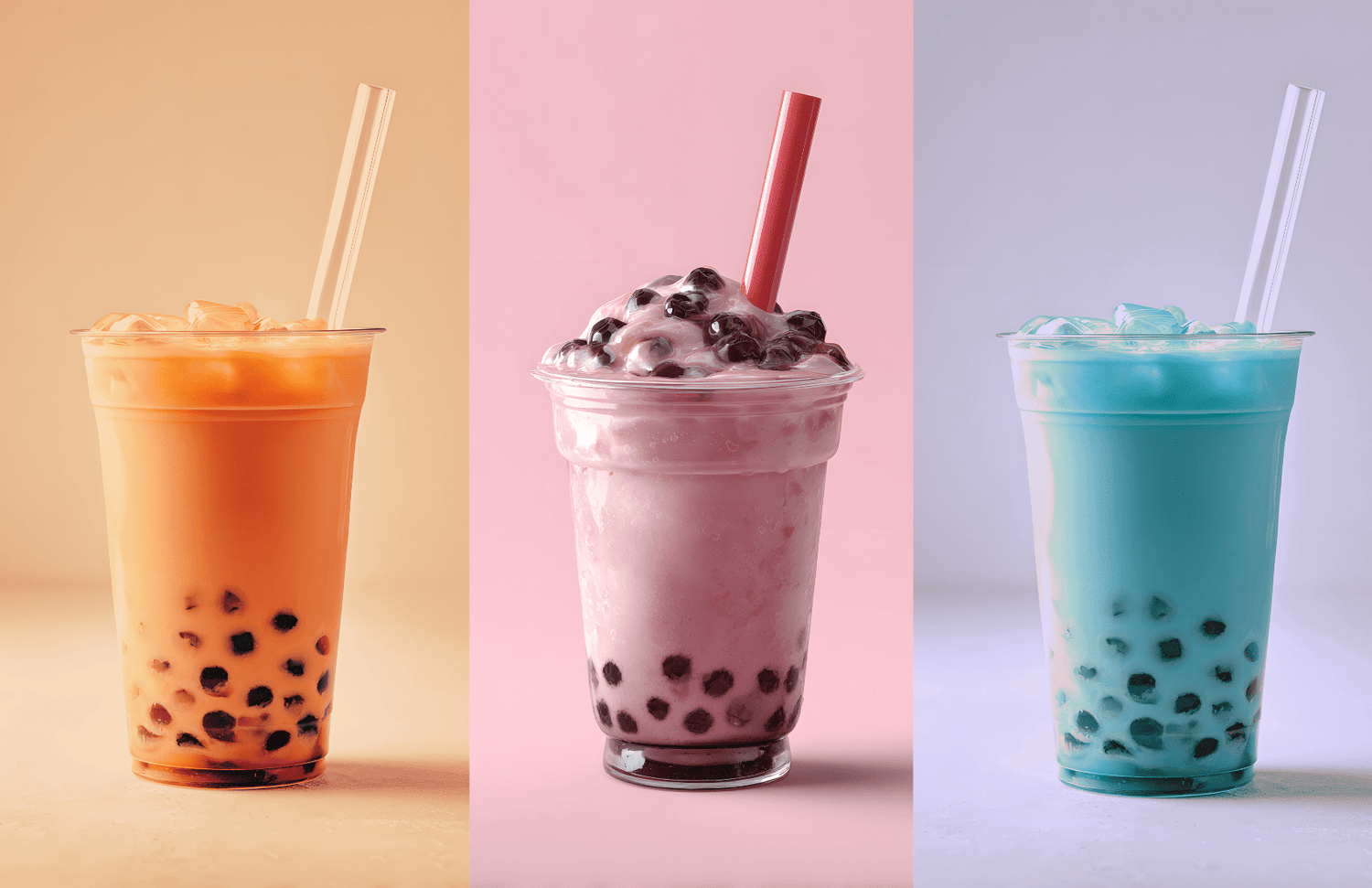 Tapiokaperlen im Bubble Tea - 3 verschiedene Variationen