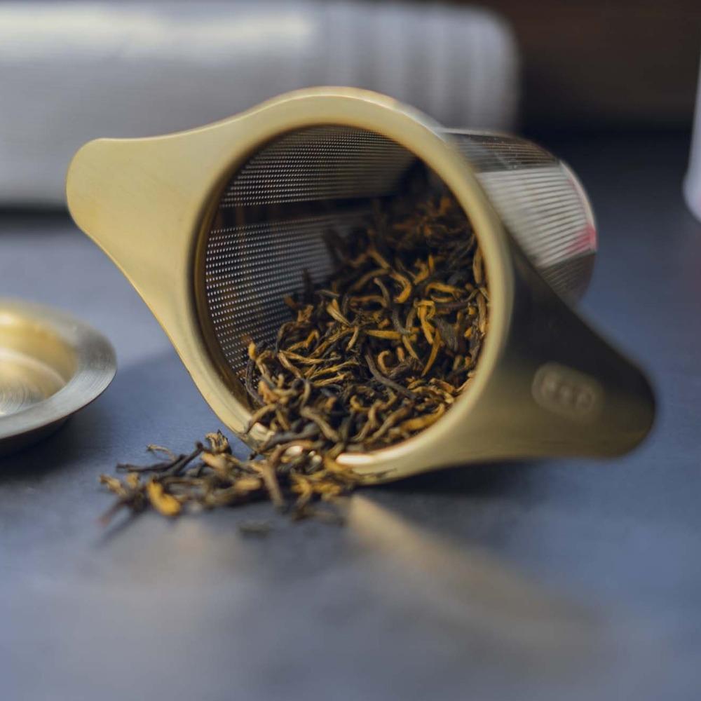 Tea Strainer Infuser Gold