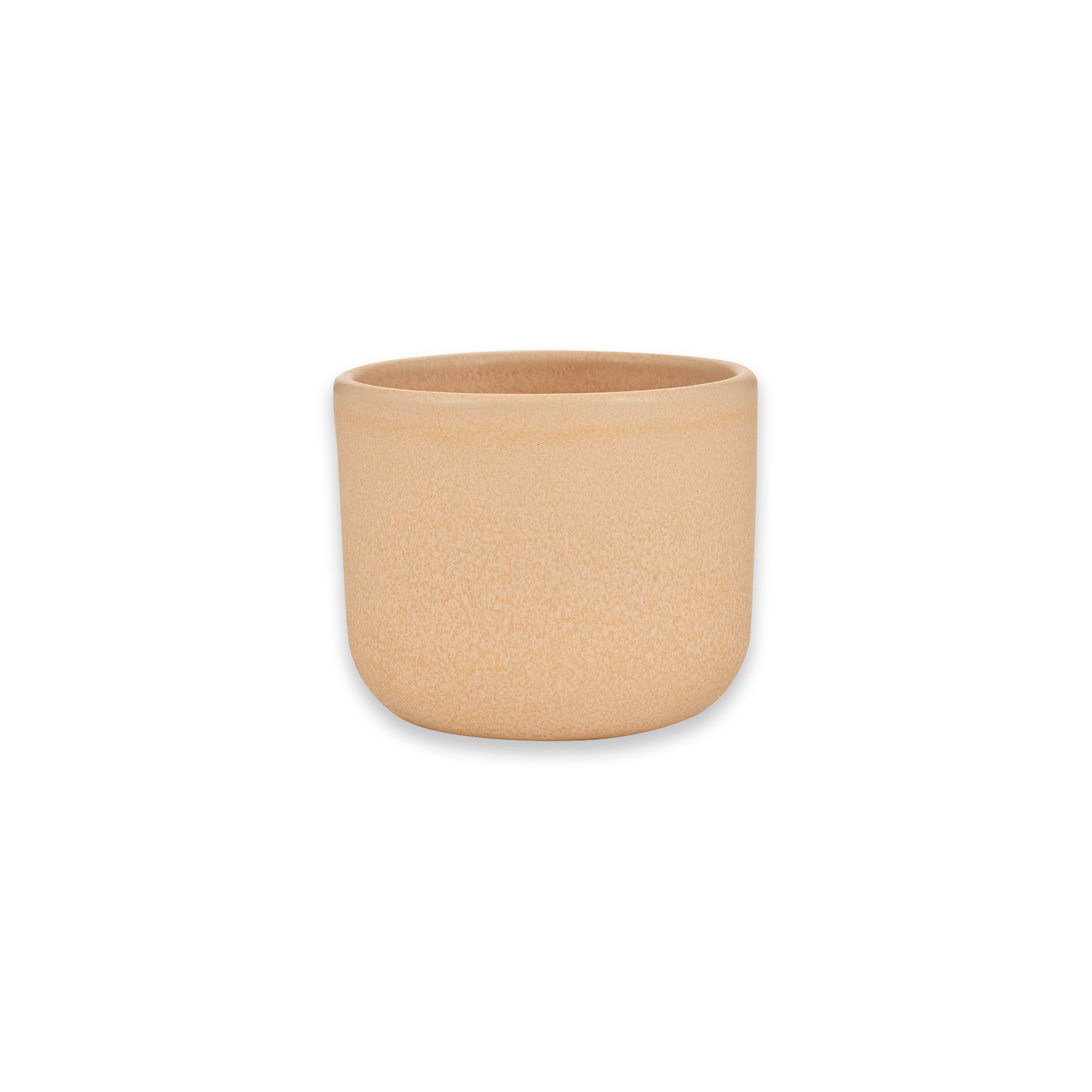 Tea Cup handmade Stoneware Cup Apricot