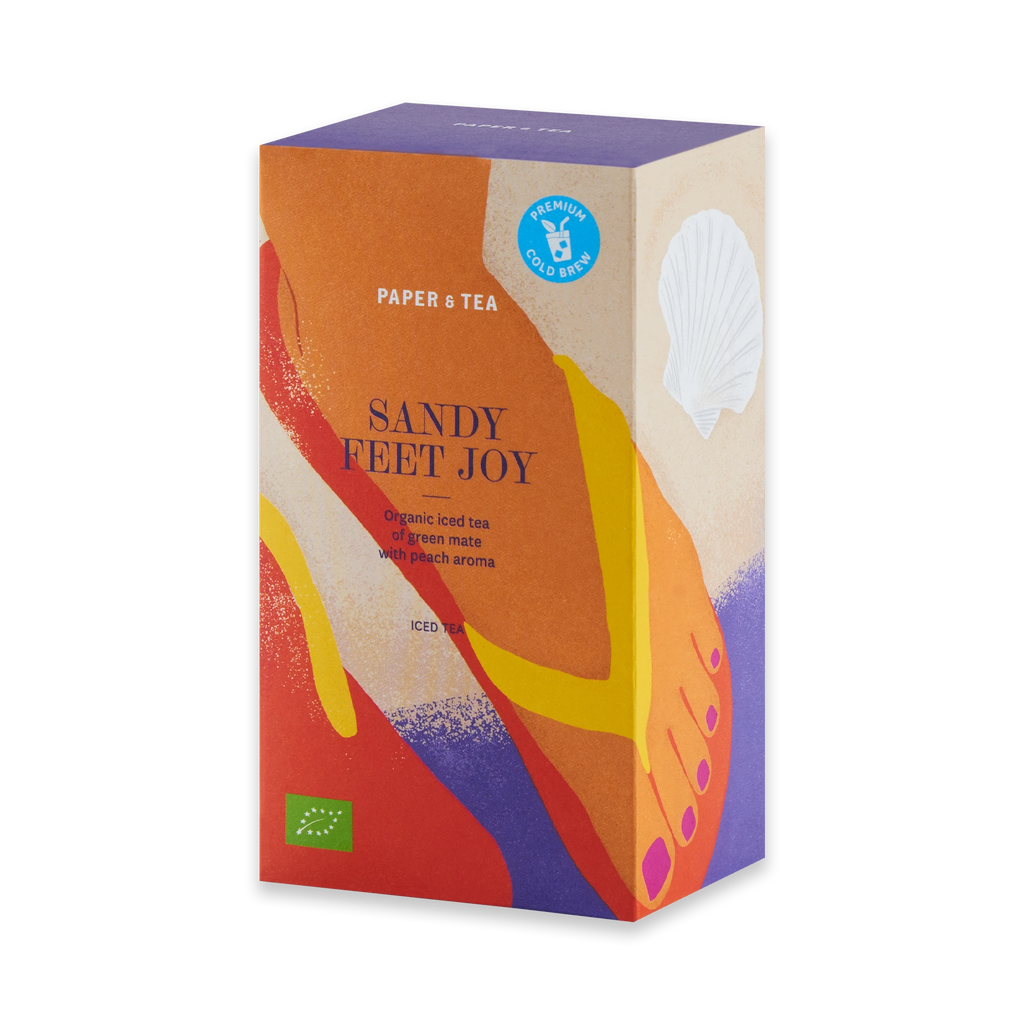 Sandy Feet Joy Yerba Mate Iced Tea with Peach