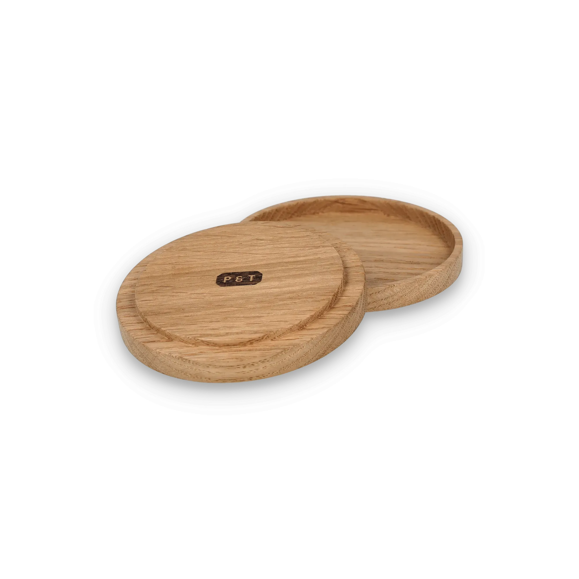 Coaster Oak Coaster Set of 2