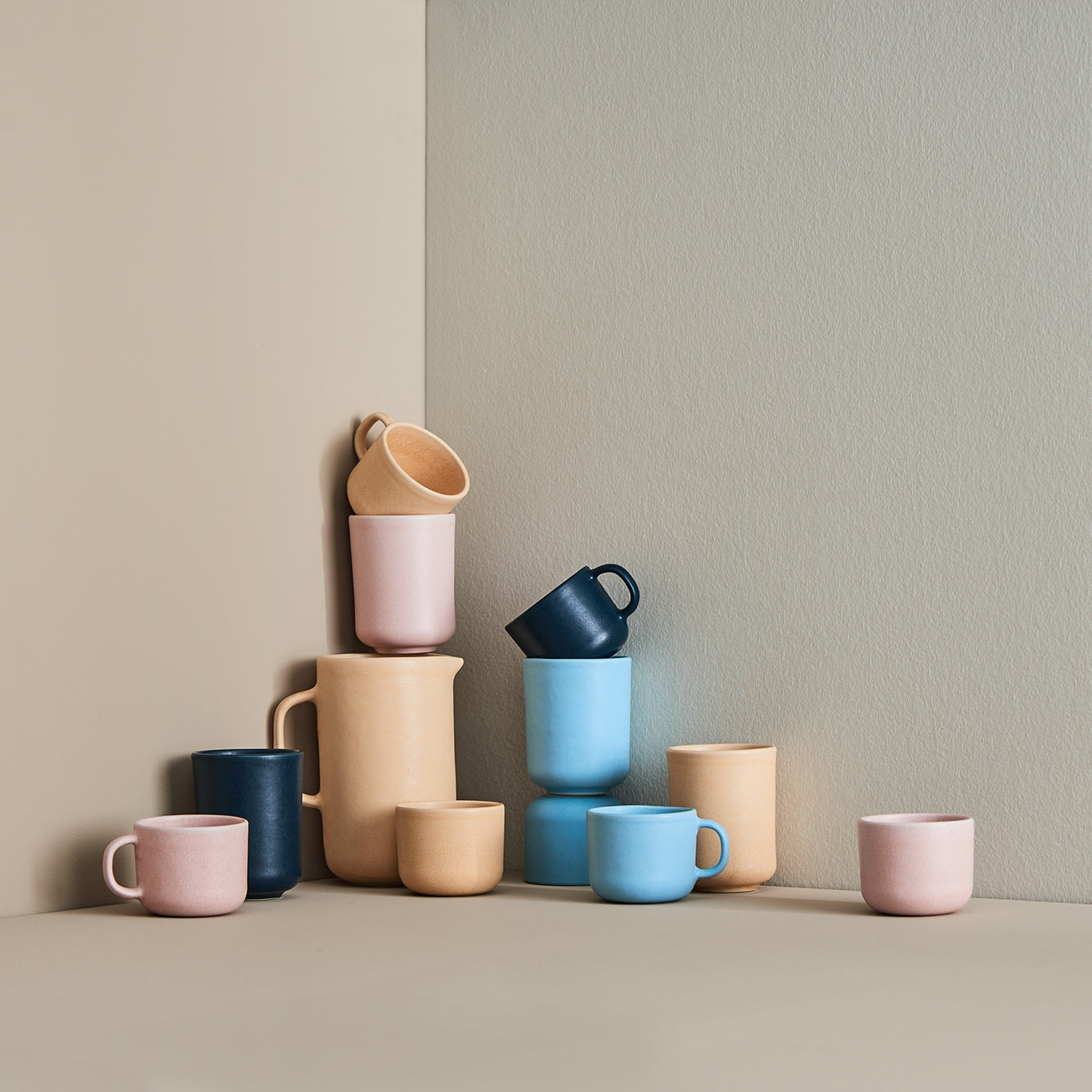 Tee Mug handmade Stoneware Mug Rose