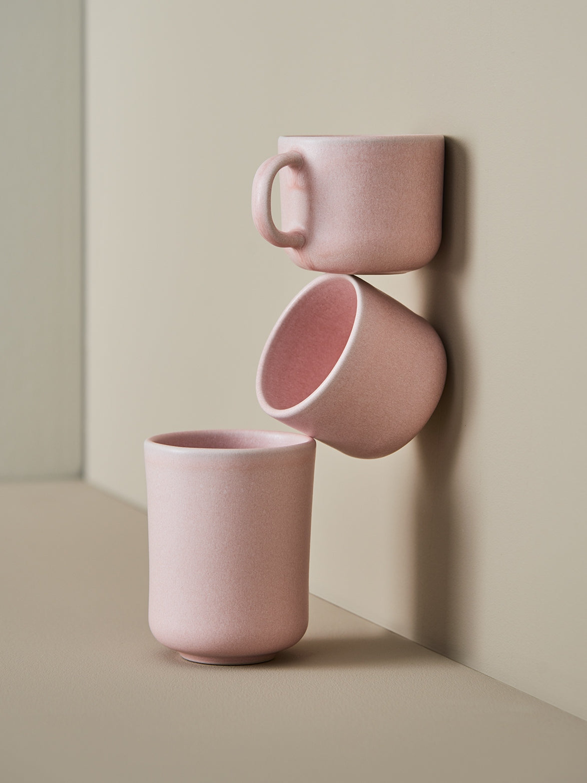 Tee Mug handmade Stoneware Mug Rose