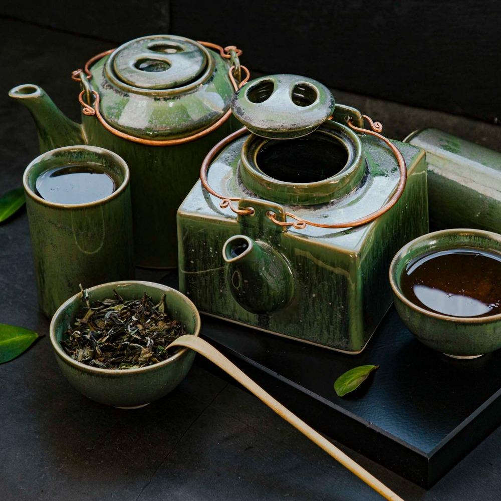 Tea Pot Jade Square Teapot